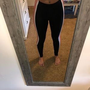 pink / black womens small adidas leggings